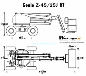 16m Eklemli Platform     Z-45/25J RT (DESEL)